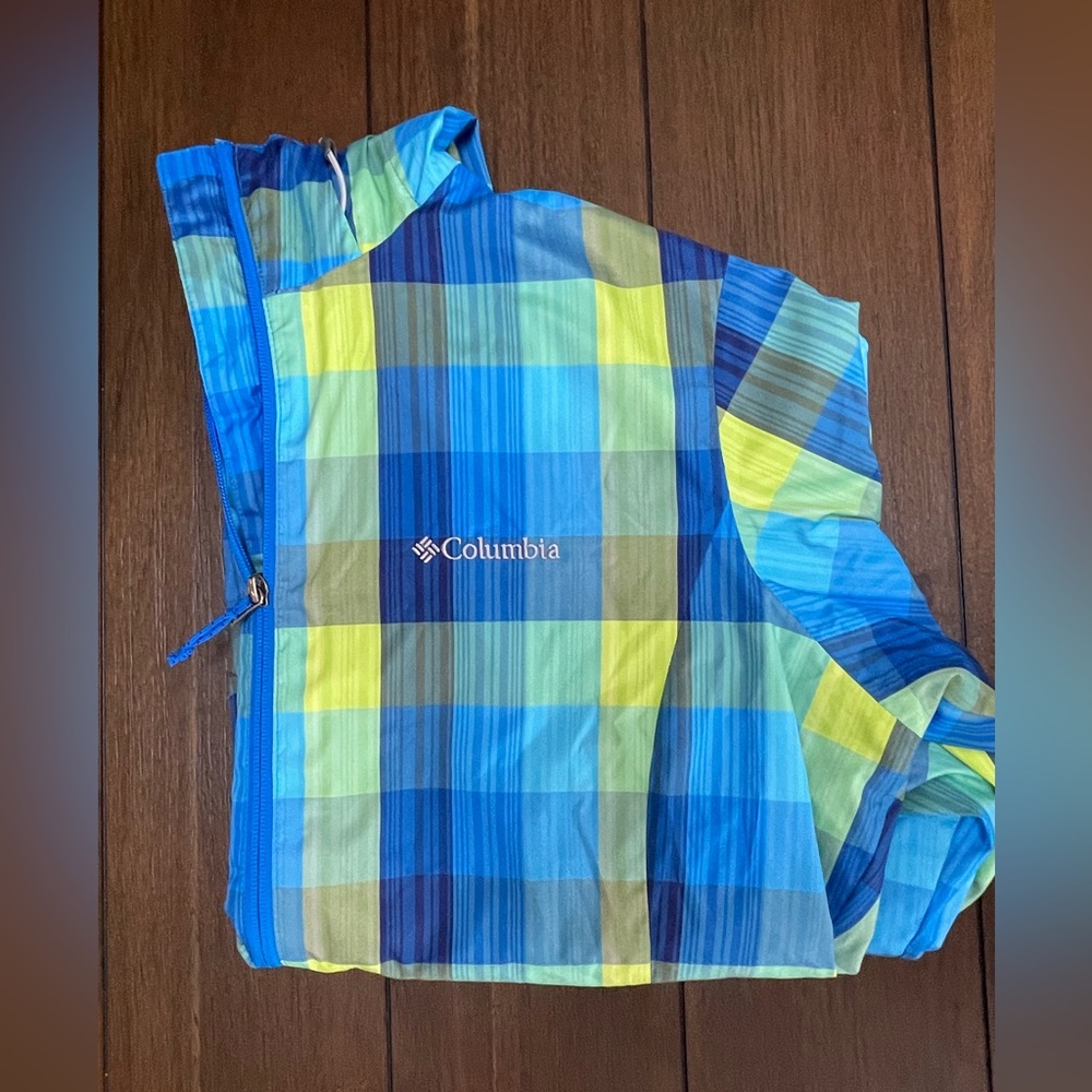 Columbia Silver Ridge plaid light rain jacket, large - Picture 4 of 7